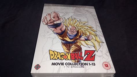 Unboxing Dragon Ball Z 1 13 Movies Collection Tv Specials Dvd Boxset