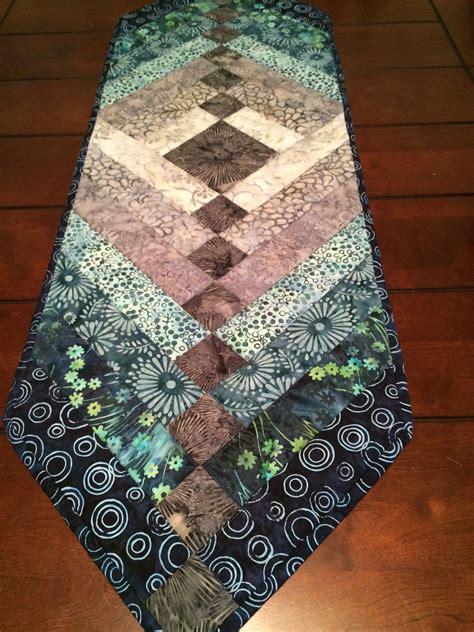 Jelly Roll Table Runner Pattern From Marg Alderson For Kindred Spirits Sewn By Me With As