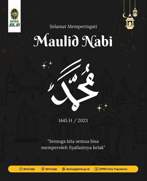 Sekretariat Dewan Perwakilan Rakyat Daerah Selamat Memperingati Maulid Nabi Muhammad Saw 1445