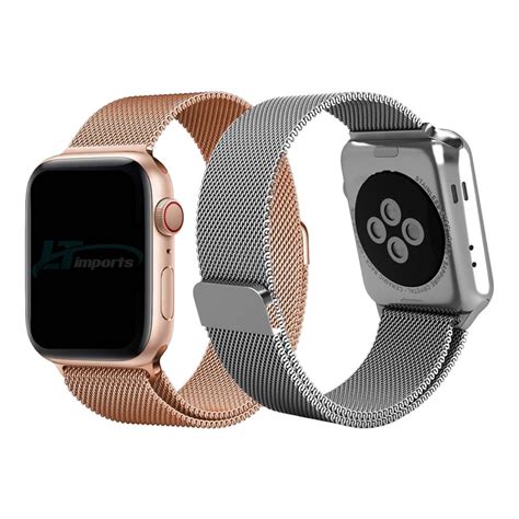 Pulseira Magnética Milanese Loop para Apple Watch 41mm 40mm 38mm em