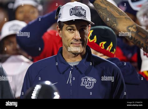 Lynchburg Virginia Usa 1st Dec 2023 Liberty Flames Head Coach Jamey Chadwell Wearing The