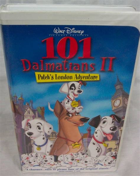 Walt Disney 101 DALMATIANS II Patch S London Adventure VHS VIDEO