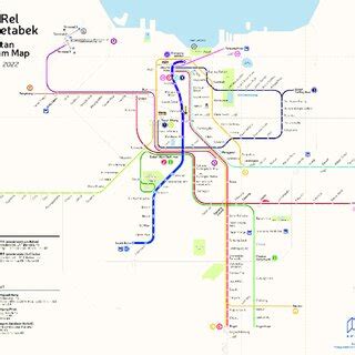 Jakarta Integrated Rail Transit Map Mrt Jakarta Phase Blue And