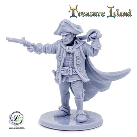 Billy Bones (Treasure Island 3D print, resin) | Simtasia