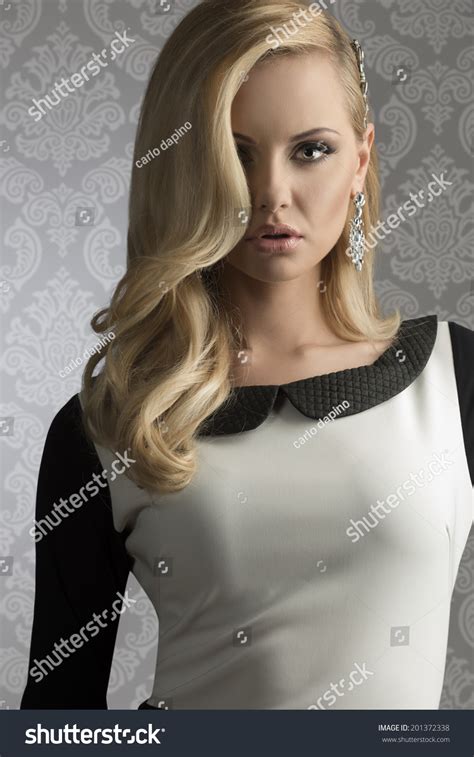 Sexy Female Long Blonde Hair Posing Stock Photo Shutterstock