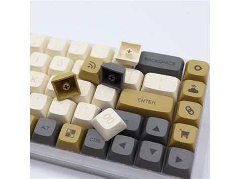 GTSP XDA Profile Keycaps 125 Retro PBT Key Cap Cover Set Dye