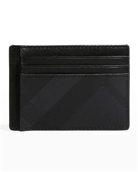 Burberry Mens Chase London Check Card Case Neiman Marcus