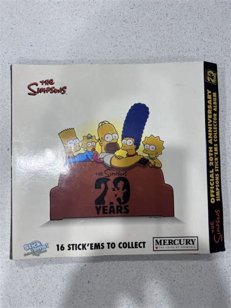 The Simpson Th Anniversary Stickems Collector Album Collectables