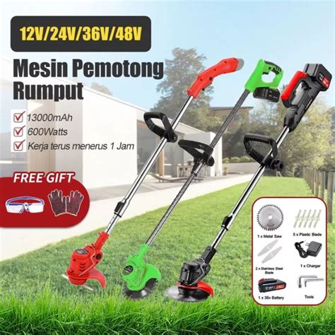 IRONHOOF 48V Mesin Potong Rumput Mesin Pemotong Rumput Mesin Lazada