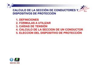 Calculo Secci N Conductores Y Protecciones Pdf