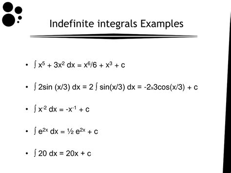 Ppt Integral Calculation Indefinite Integral Powerpoint Presentation