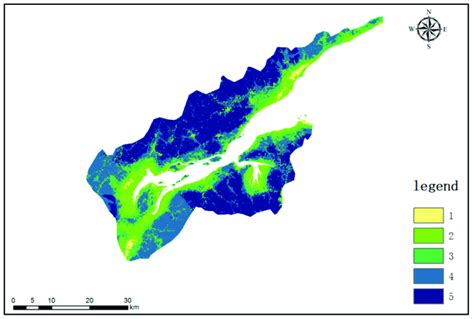 Spatial pattern of the importance of ecological services. | Download ...