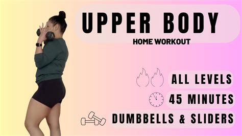 Upper Body Strength Workout All Levels 45min Youtube