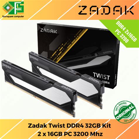 Jual Ram Ddr Gb Kit X Gb Pc Zadak Twist Mhz Memory Pc