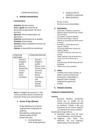 Literatura Quechua Pdf