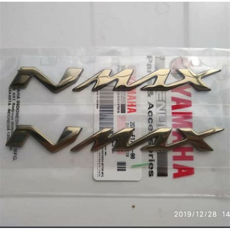 Jual Emblem Logo Yamaha Nmax N Max Gold Asli Yamaha Shopee Indonesia