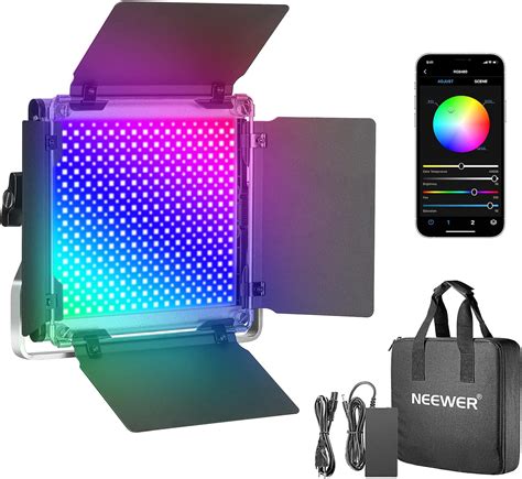 Neewer RGB LED Vidéo Lumière avec Commande par Smartphone APP 28w