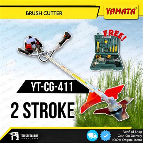 Yamata Japan Gasoline Grass Cutter Trimmer 2 Stroke Yt Cg 411 2 Box Free Toolset Shopee