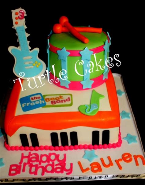 The Fresh Beat Band! — Birthday Cakes | Cake, Music cake, Birthday cake