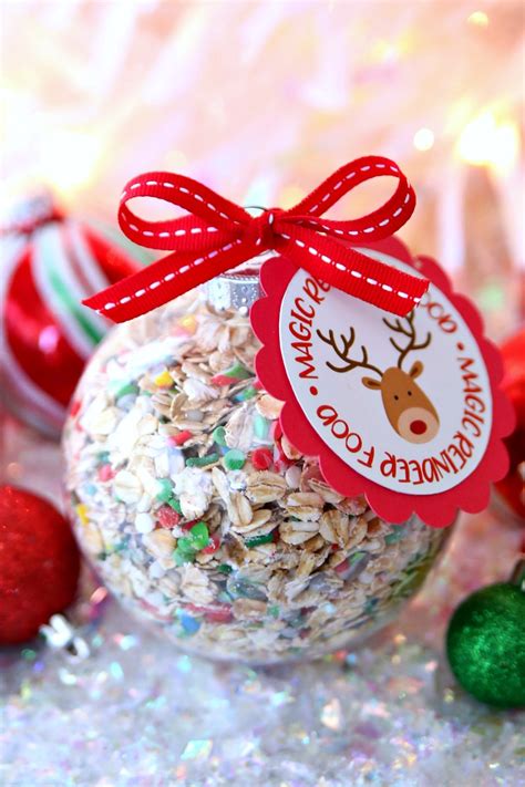 Magic Reindeer Food Ornaments And Free Printable Kara Creates