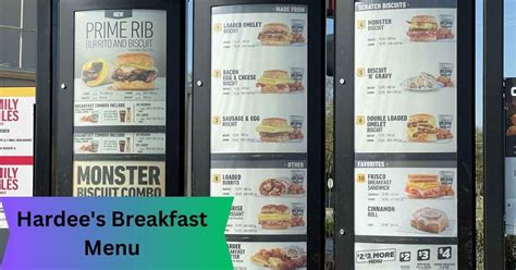 Hardees Breakfast Menu Dive Into The Information