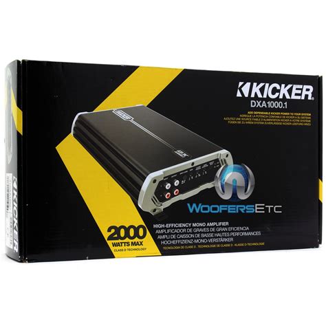 DXA1000 1 Kicker Monoblock 1000W Class D D Series Amplifier