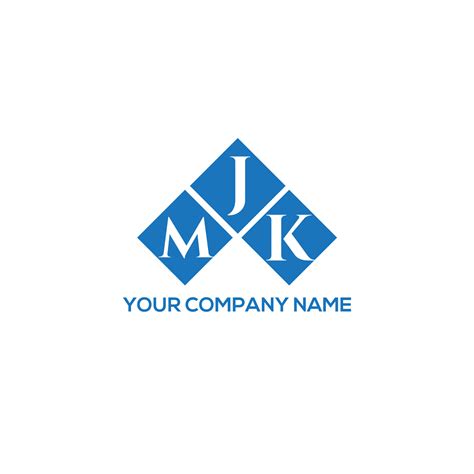 MJK letter logo design on WHITE background. MJK creative initials ...