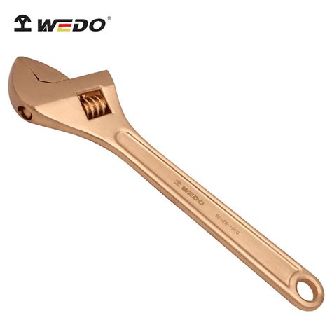 Wedo Tools Non-sparking Beryllium Copper Adjustable Wrench-24x200mm(8 ...