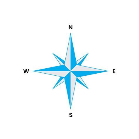 Compass Logo With Blue Background