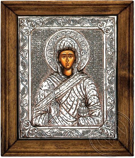 Saint Anastasia Silver Icon