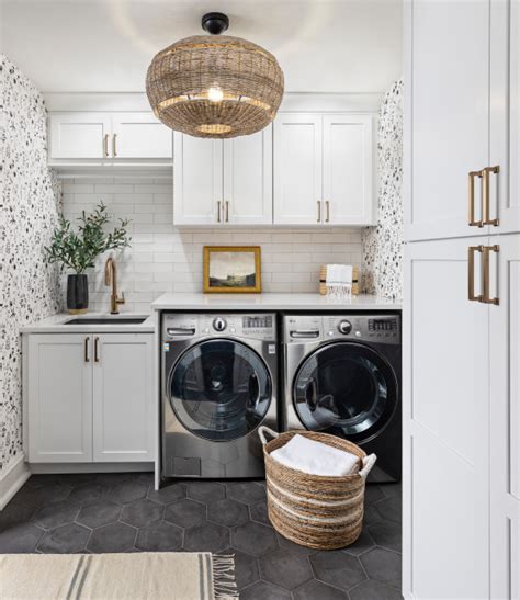 Modern Farmhouse Laundry Room Transitional Laundry Room Detroit