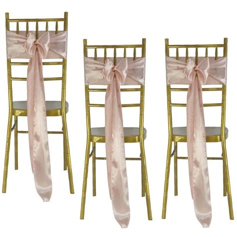 Ceinturage de Chaise en Satin pour Décoration de ixde Mariage