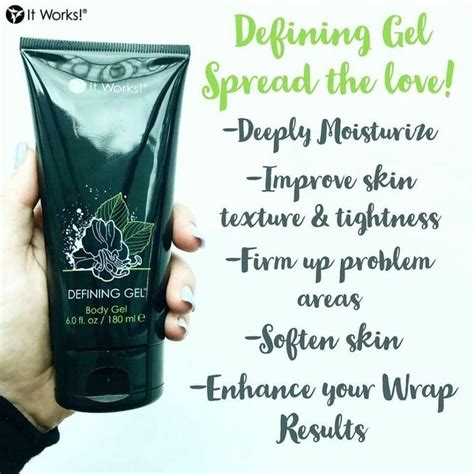 48 Hours Only Grab A Free Defining Gel With Purchase Of Body Wraps 😍🙌🏻 It Works Defining Gel