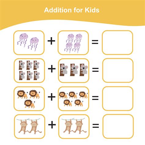 mathematic sheet  children educational printable math worksheet