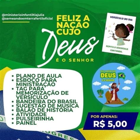 Feliz A Na O Cujo Deus O Senhor Minist Rio Infantil Minist Rio