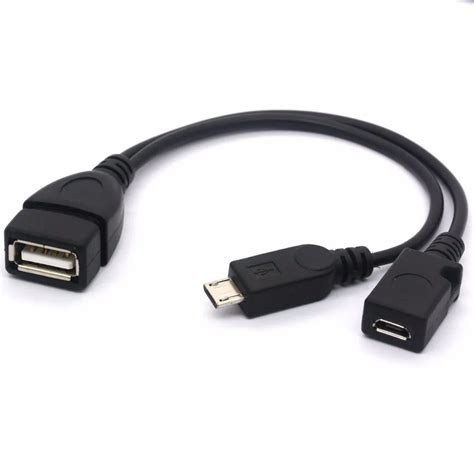 USB Type femelle vers Micro USB mâle hôte OTG avec câble Y Micro USB