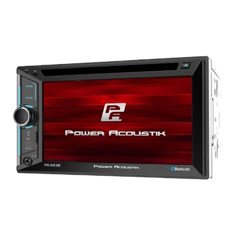 Power Acoustik Pd B Lcd Din Dvd Cd Receiver With Bluetooth