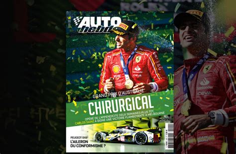 La victoire de Carlos Sainz en Australie à la Une du N2455 dAUTOhebdo