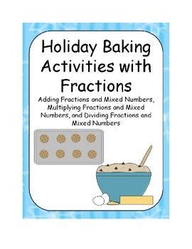 Holiday Baking Activities With Fractions In 2024 Holiday Baking