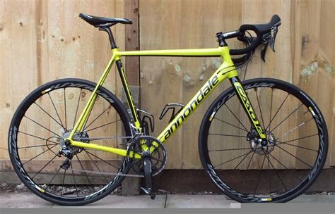 Cannondale Caad 12 Dura Ace Road Bicycle Bike Yellow 58cm Disc Brakes