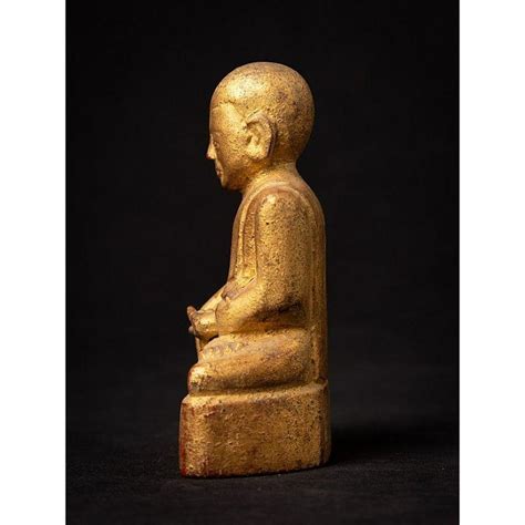 Antique Wooden Burmese Monk Statue From Burma For Sale At Stdibs