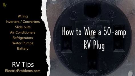 How to Wire a 50 amp RV Plug - Electric Problems