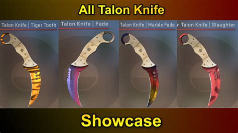 CS GO Talon Knife All Skins Showcase Price 2020 YouTube