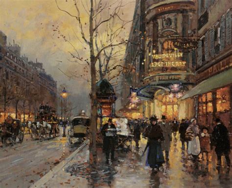 Reproductions De Qualit Mus E Boulevard Des Italiens De Edouard Cortes