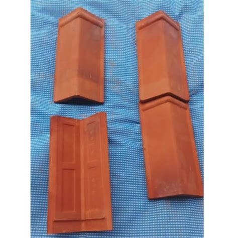 Polished SMR Ridge Clay Roof Tile Dimensions 8x4 Inch At Rs 17 Piece