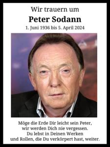 Wir Trauern Um Peter Sodann El Cantor