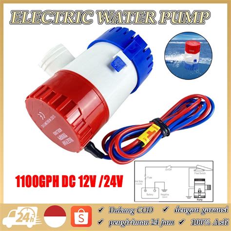 Jual Ready Ya Cod Pompa Air Celup Bilge Pump 1100GPH DC 12V Submersible