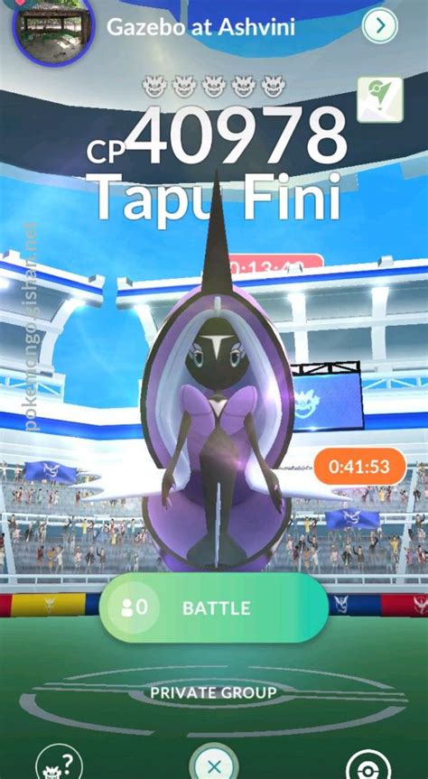 Tapu Fini Raid Boss Pokemon Go