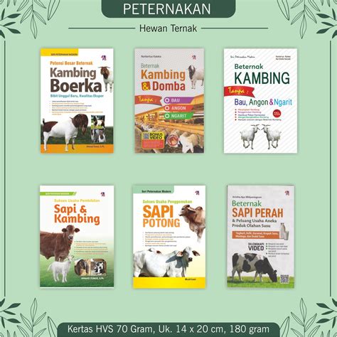 Jual Buku Peternakan Kambing Boerka Domba Tanpa Bau Angon Ngarit