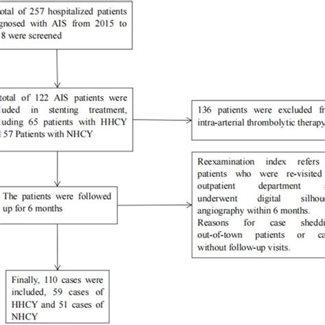 Research Flow Chart Abbreviations Ais Acute Ischemic Stroke Hhcy